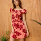 Lillian's Glow Up Dress In Peach