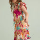 Paradise Found Shirt Dress In Multicolor
