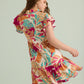 Paradise Found Shirt Dress In Multicolor