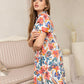 Alexa Floral Shirt Dress In Multicolor