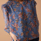Amanda's Heart Floral Top In Blue