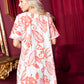 Kindly Kylie Dress In Off White And  Peach