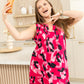 Paige's Joy Pattern Shift Dress In Pink