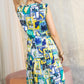 Leah's Oasis Dress In Multicolor