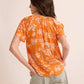 Rebecca's Repose Top In Orange