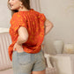 Michelle's Ribbons Top In Orange
