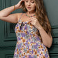 Jocelyn Joy Floral Dress In Purple