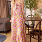 Jocelyn Joy Floral Dress In Pink