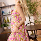 Jocelyn Joy Floral Dress In Pink