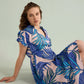 Island Breeze Shirt Dress  In Blue