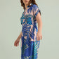Island Breeze Shirt Dress  In Blue