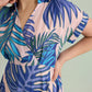 Island Breeze Shirt Dress  In Blue