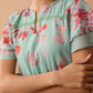 Nevaeh Floral Dress In Teal