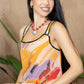 Sky Streamer A-Line Dress In Mustard