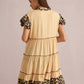 Aaliyah Empire Waist Dress In Beige