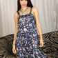 Kaia's Treasure A-Line Dress In Black and Mustard