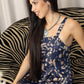 Kaia's Treasure A-Line Dress In Black and Mustard