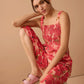 Danielle's Delight Floral Jumper In Red