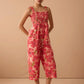 Danielle's Delight Floral Jumper In Red