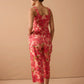 Danielle's Delight Floral Jumper In Red