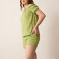 Catherine Drop Shoulder Top & Short Set In Green
