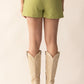 Catherine Drop Shorts In Green