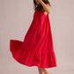 Glowing Diana Sundress In Red