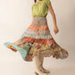 Cassandra Patchwork Skirts In Multicolor