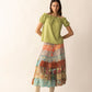 Cassandra Patchwork Skirts In Multicolor