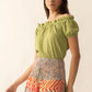 Catherine Drop Shoulder Top In Green
