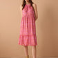 Goldie Mod Halter Dress In Pink