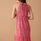 Goldie Mod Halter Dress In Pink