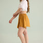 Marlee Patty Accented Skirt In Mustard