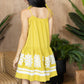 Marigold Muse Accent Dress In Olive Green
