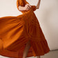 Bessica's Dream Shirt Dress In Orange