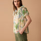 Laura Lee's Print Top In Yellow and Green