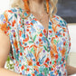 Glorious Morn Empire Waist Dress In Multicolor