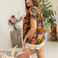 Zoe & Zinnia Floral Top In Multicolor