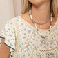 Jerrilou Floral Top  In Off White