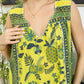 Paradise Place top  In Yellow and Green
