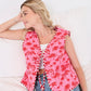 Bohera Sunset Palms Cotton Jacket in Blush Pink