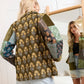 Meadow Folk Quilted Jacket with Patchwork in Dusty Green