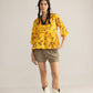 Zinnia Blaze Tunic Top in Marigold Rush