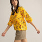 Zinnia Blaze Tunic Top in Marigold Rush