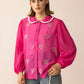 Lovestone County Beaded Shirt in Wild Pink
