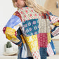 Loretta's Wild Patchwork Jacket in Painted Denim