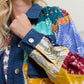 Loretta's Wild Patchwork Jacket in Painted Denim
