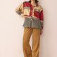 Mabel’s Moonshine Stitch Shacket in Red Clay