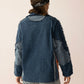 The Tessa Dune Shacket in Copper Denim