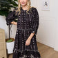 Gypsy Heart Dress in Midnight Ink